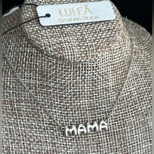 Lulea MAMA Initial Sterling Silver 925 Necklace